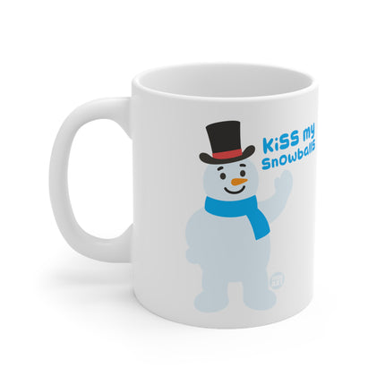 Kiss My Snowballs Snowman Ceramic Mug