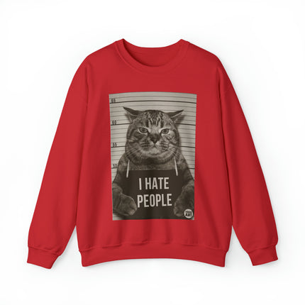 I Hate People Cat Crewneck Sweatshirt