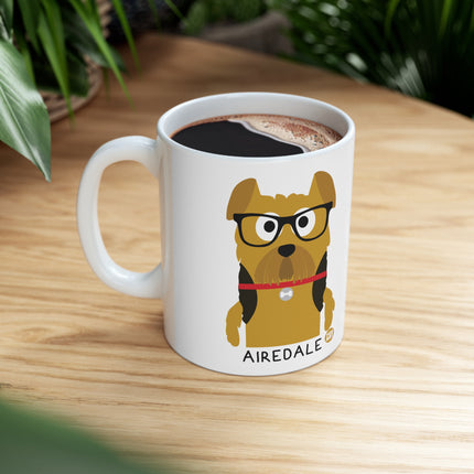 Bow Wow Meow Airedale Ceramic Mug