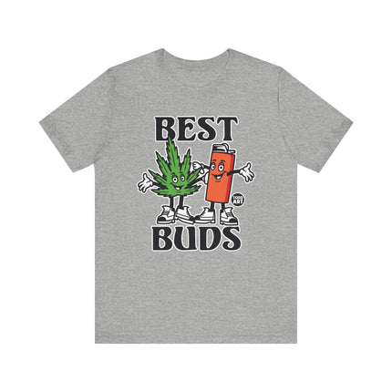 Best Buds Pot and Lighter Tee, Funny 420 Pot leaf and Lighter Shirt