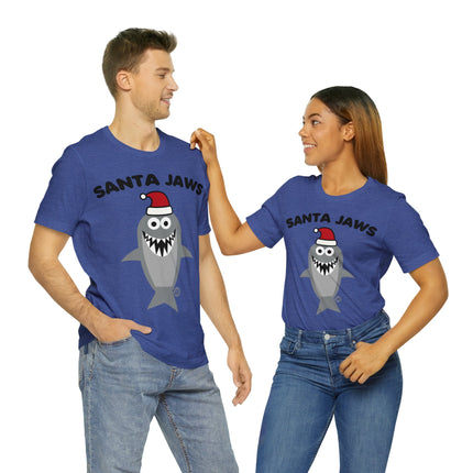 Santa Jaws Christmas Unisex Tee