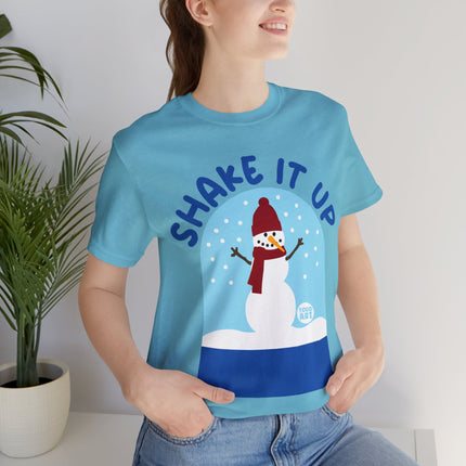 Shake It Up Snowglobe Christmas Unisex Tee