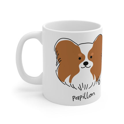 Dog Breeds Papillon Ceramic Mug