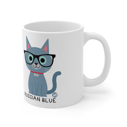 Bow Wow Meow Russian Blue Ceramic Mug