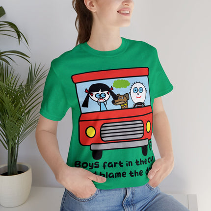 Boys Far in Cars Unisex Short Sleeve Tee