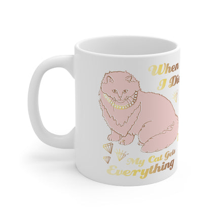 Cat Gets Everything Ceramic Mug