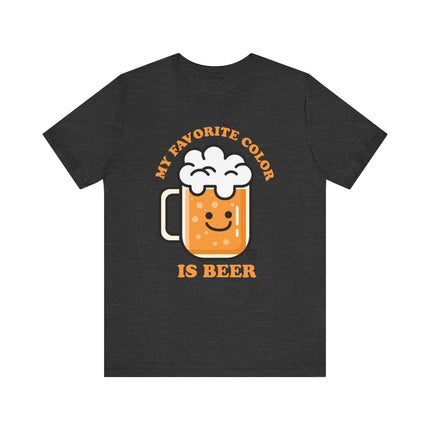 Funny "MY FAVE COLOR IS BEER" Tee Shirt