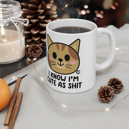 Cute As Shit Cat Ceramic Mug