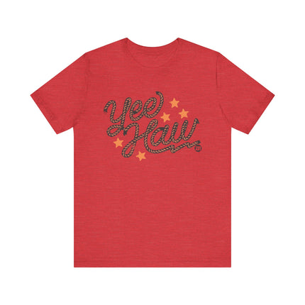 Yee Haw Rope Graphic Tee, Yee Haw Rope Rodeo Tshirt
