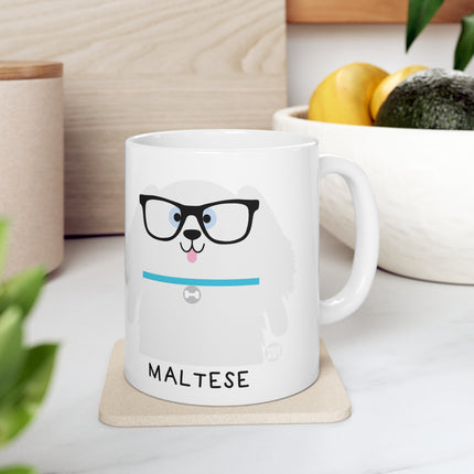 Bow Wow Meow Maltese Ceramic Mug