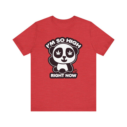 So High Panda Tee, Funny 420 So High Right Now Shirt