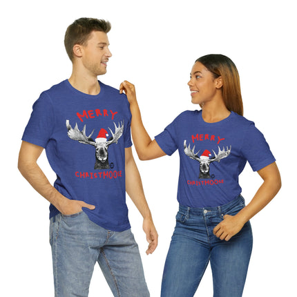 Merry Christmoose Xmas Unisex Tee