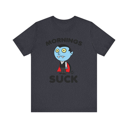 Cute "MORNING SUCK" DRACULA Tee Shirt