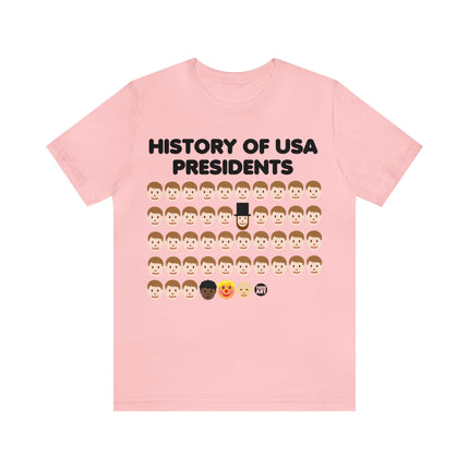 History of US Presidents Unisex Short Sleeve Tee