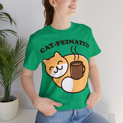 Cat-feinated Coffee Cat Unisex Tee