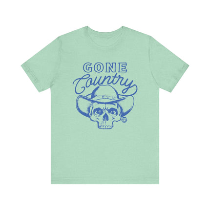 Gone Country Skull Tee, Funny Country Skull Tshirt