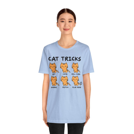 Cat Tricks Tee, Funny Cat Tees, Funny Cat Owner Tshirt