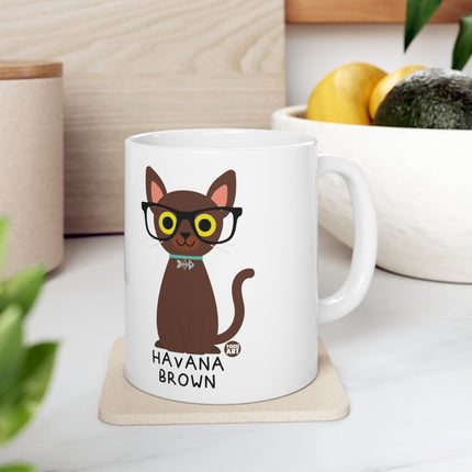 Bow Wow Meow Havana Brown Ceramic Mug