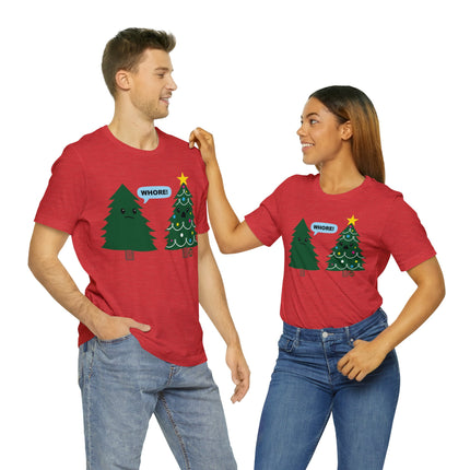 Whore Christmas Tree Unisex Tee