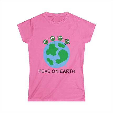 Peas on Earth Women's Softstyle Tee