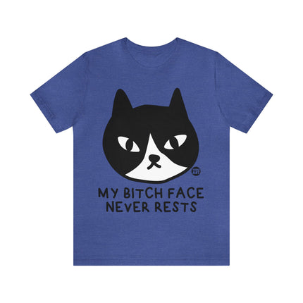 Bitch Face Never Rests Cat Unisex Tee
