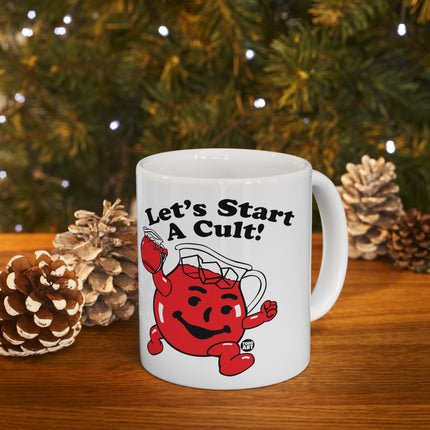 Let's Start a Cult Kool Aid Man Ceramic Mug