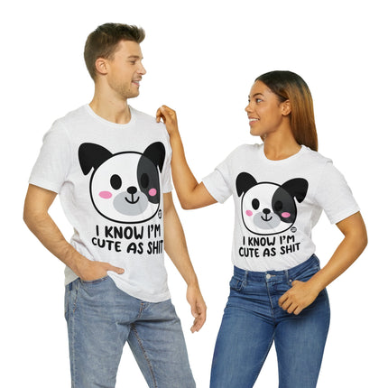 Cute As Shit Dog Unisex Tee