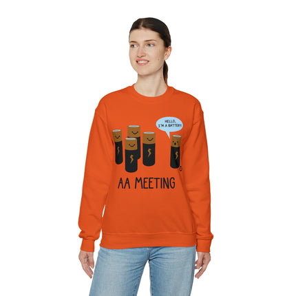 AA Meeting Battery Crewneck Sweatshirt