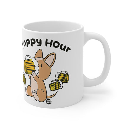 yappy hour dog Ceramic Mug