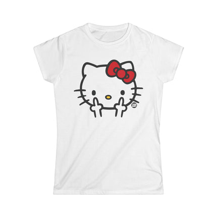 Hello Kitty Fuck off Womens Softstyle Tee