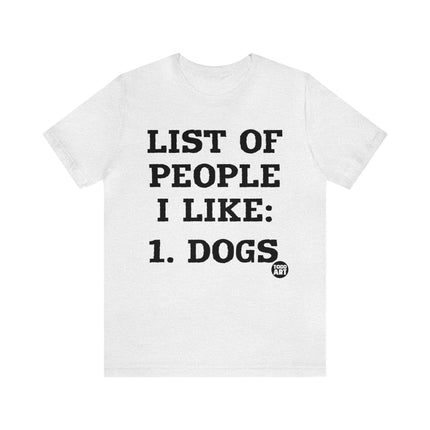 List of People I Like Unisex Short Sleeve Tee