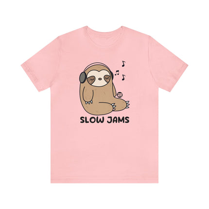 Sloth Slow Jams Headphone Unisex Tee