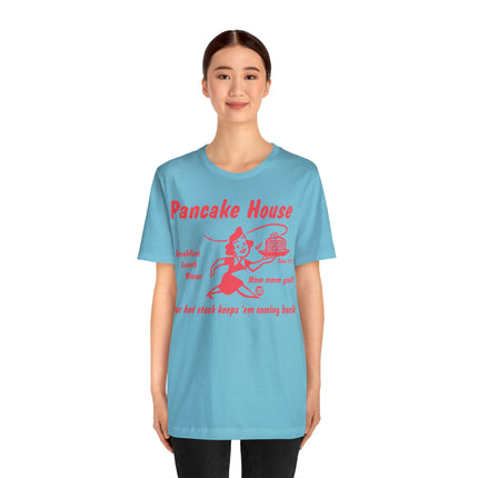 Retro Pancake House Unisex Short Sleeve Tee