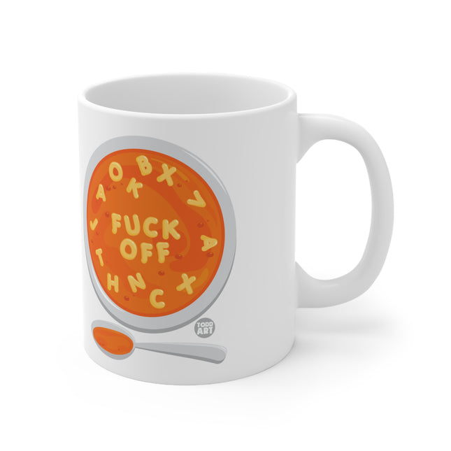Alphabet Soup Fuck Off Ceramic Mug