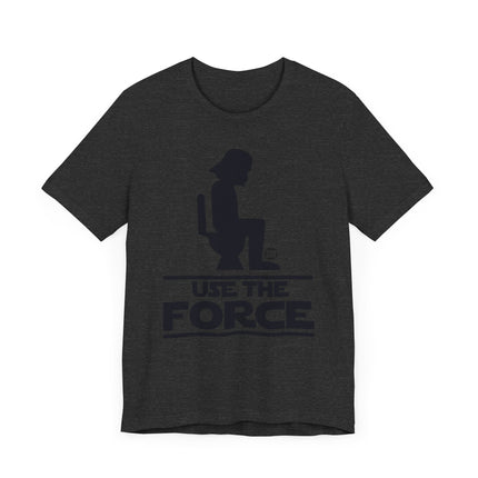 Funny Star Wars "USE THE FORCE" Darth Vader on Toilet Tee Shirt