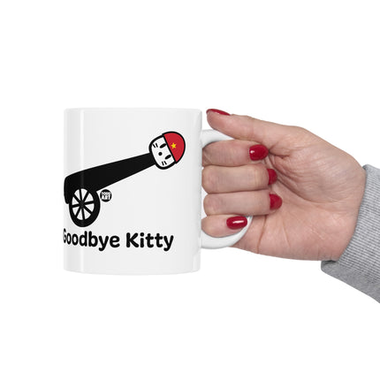 Goodbye Kitty Cannon Ball Ceramic Mug