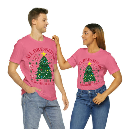 All Dressed Up Christmas Tree Unisex Short Sleeve Tee