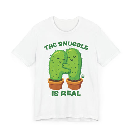 Cute "SNUGGLE IS REAL" Cactus Tee Shirt