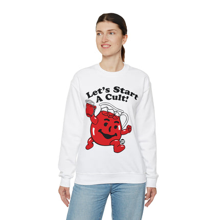 Let's Start a Cult Kool Aid Man Crewneck Sweatshirt