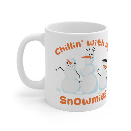 Chillin With My Snowmies Christmas Ceramic Mug