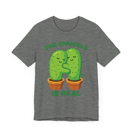 Cute "SNUGGLE IS REAL" Cactus Tee Shirt