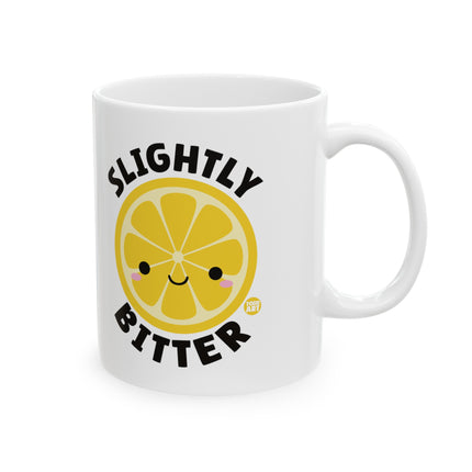 Slightly Bitter Lemon Coffee Mug, Snarky Humor Lemon Ceramic Mug