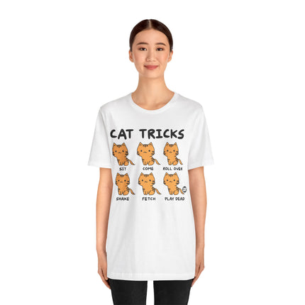 Cat Tricks Tee, Funny Cat Tees, Funny Cat Owner Tshirt