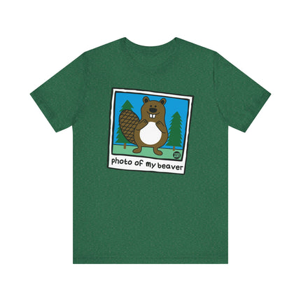 Funny "PHOTO OF MY BEAVER" Tee Shirt