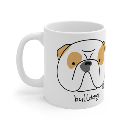 Dog Breeds Bulldog Ceramic Mug