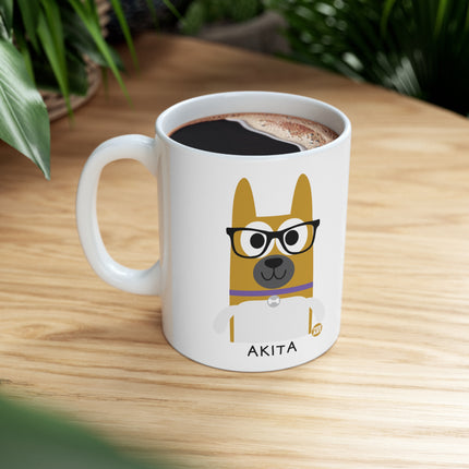 Bow Wow Meow Akita Ceramic Mug