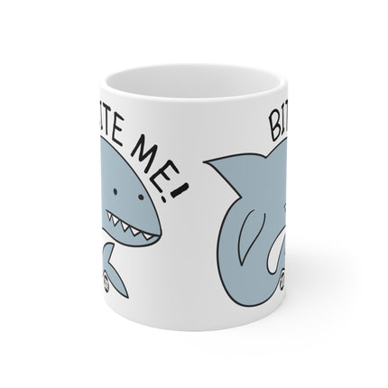 Bite Me Shark Ceramic Mug