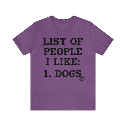 List of People I Like Unisex Short Sleeve Tee