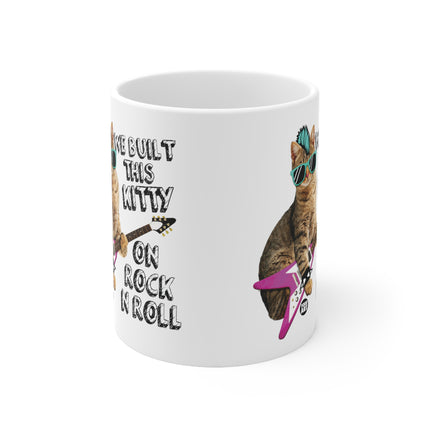 Built Kitty Rock n Roll Ceramic Mug