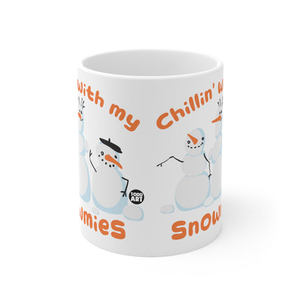 Chillin Snowmies Ceramic Mug